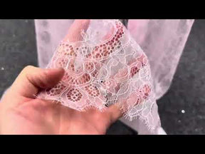 Dentelle Raschel rose - Katherine