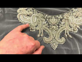 Beaded Embroidery Applique - T863