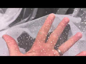 Tulle blanc pailleté - Blinder