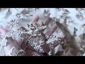 Dentelle brodée caramel - Garbo