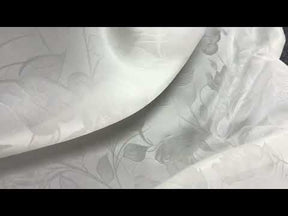 Grande pièce en brocart jacquard 100 % soie ivoire - Candido