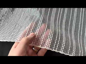 Dentelle brodée de sequins ivoire - EB3037