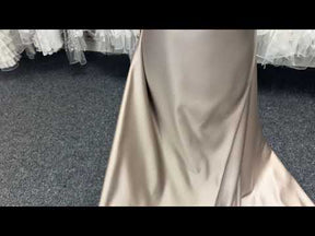 Satin Duchesse Polyester Beige - Contessa