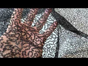 Tulle à sequins brodé bleu ciel – EB3020
