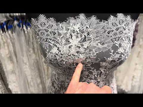 Dentelle brodée Ivoire foncé - P228