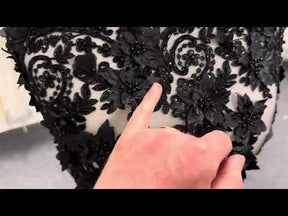 Dentelle perlée noire - Buffy