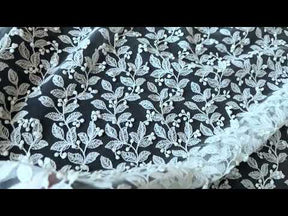Dentelle brodée ivoire - EB5050