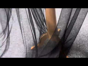 Tulle de soie noir - Perception