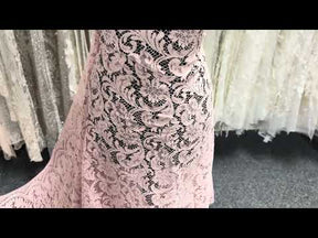 Dentelle Chantilly Rose - P244