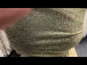 Tulle pailleté or pâle - Récupération