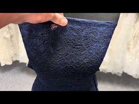 Dentelle cordée bleu arabe - Tocca