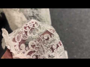 Dentelle Brodée Paillettes Ivoire - Fifi