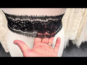 Dentelle Bordure Française Noire - EE4004