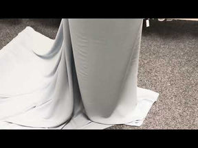 Crêpe polyester couleur œuf de canard, poids moyen - P59