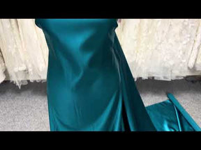 Satin Polyester Bleu Sarcelle - Contessa