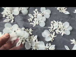 Dentelle 3D ivoire - Ethana