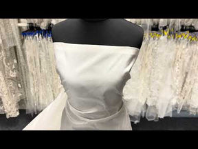 Pale Ivory Polyester Taffeta - Ramsay
