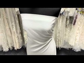 Satin de polyester léger en porcelaine - Juxtaposition