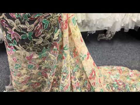 Dentelle brodée multicolore -EB3066