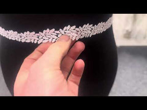 Bordure en dentelle guipure blanche - Claudia