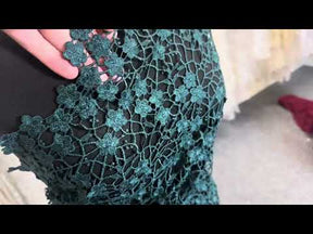 Dentelle Guipure Vert Foncé - Ebba
