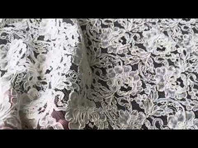 Dentelle ivoire à cordon – Sharon
