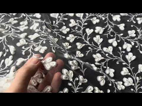 Dentelle bouffante à paillettes ivoire - Kira