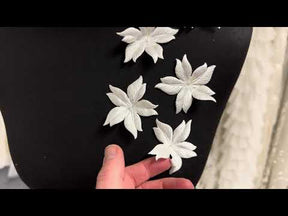 Fleurs écologiques ivoire pâle à 6 pétales - MM0034 (Sachet de 144)