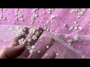Dentelle Pailletée Ivoire - Breda