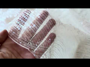 Tulle à sequins brodé rose pâle – EB3020