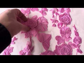 Dentelle 3D rose – Meghan