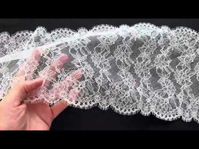 Bordure en dentelle de mariée ivoire - Corey