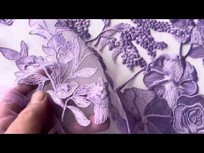 Dentelle 3D violette - Meghan