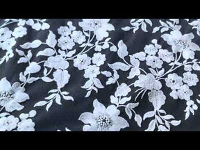 Ivory Embroidered Lace - X579