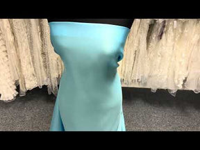 Turquoise Polyester Satin - Moldova