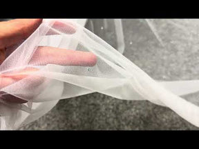Tulle ivoire orné de strass - Crystal Victoria
