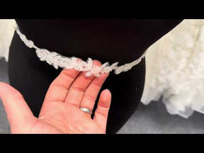 Galon de dentelle perlée ivoire - EH2013