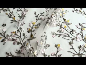 Dentelle brodée multicolore - Mania