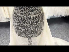 Dentelle brodée dorée - EB5023