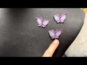 Applique papillon violet - M1