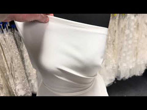 Crêpe de polyester ivoire pâle - PH4010