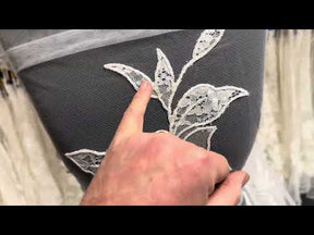 Dentelle contemporaine ivoire à cordon - Sawyer