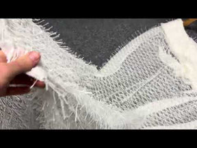 Dentelle 3D brodée ivoire - EB5029