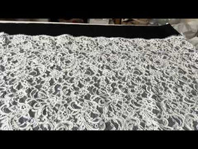 Dentelle cordée ivoire - P633