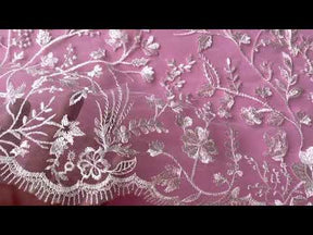 Dentelle brodée ivoire - Rocia