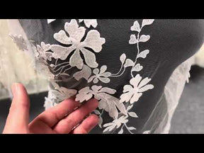 Dentelle de mariée 3D ivoire - Kiki