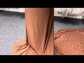 Satin de polyester extensible Mocca - Confidence