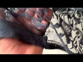 Dentelle italienne en soie et laine bleu marine - P269