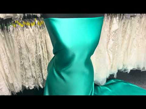 Satin Duchesse Polyester Vert d'Eau - Contessa