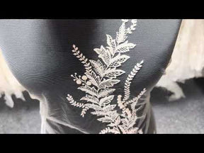 Dentelle brodée ivoire - EB5043